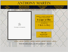 Tablet Screenshot of anthony-escapes.com